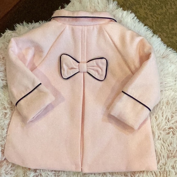 NWT LITTLE ME PINK GIRLS LINED PEACOAT SZ.12M - Picture 9 of 9